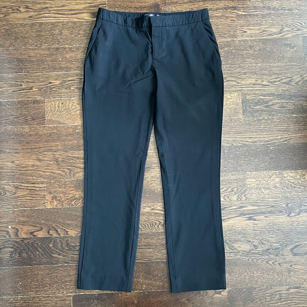 Black Theyskens' Theory Ankle Pants-Size-Size 0